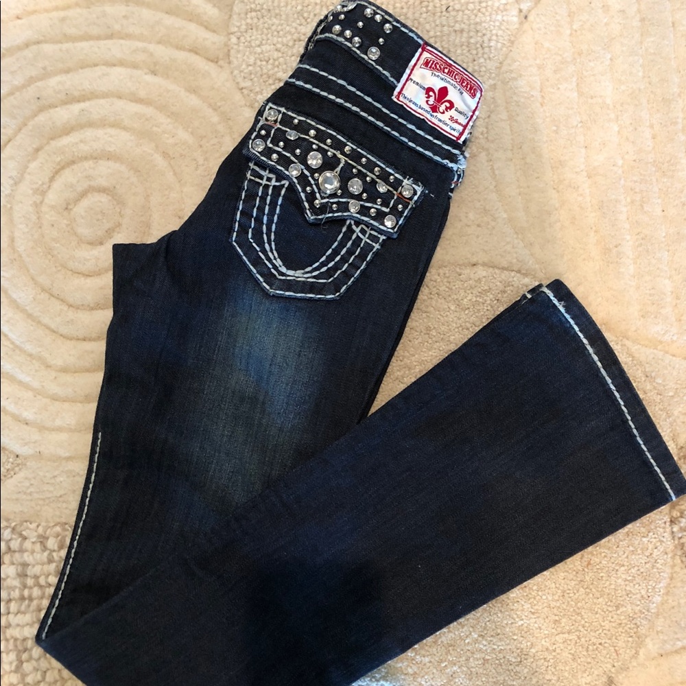 Miss Chic Blingy Flare Bottom Jeans